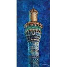 Shan Amrohvi, 24 x 48 inch, Acrylic on Canvas, Cityscape Painting, AC-SA-184